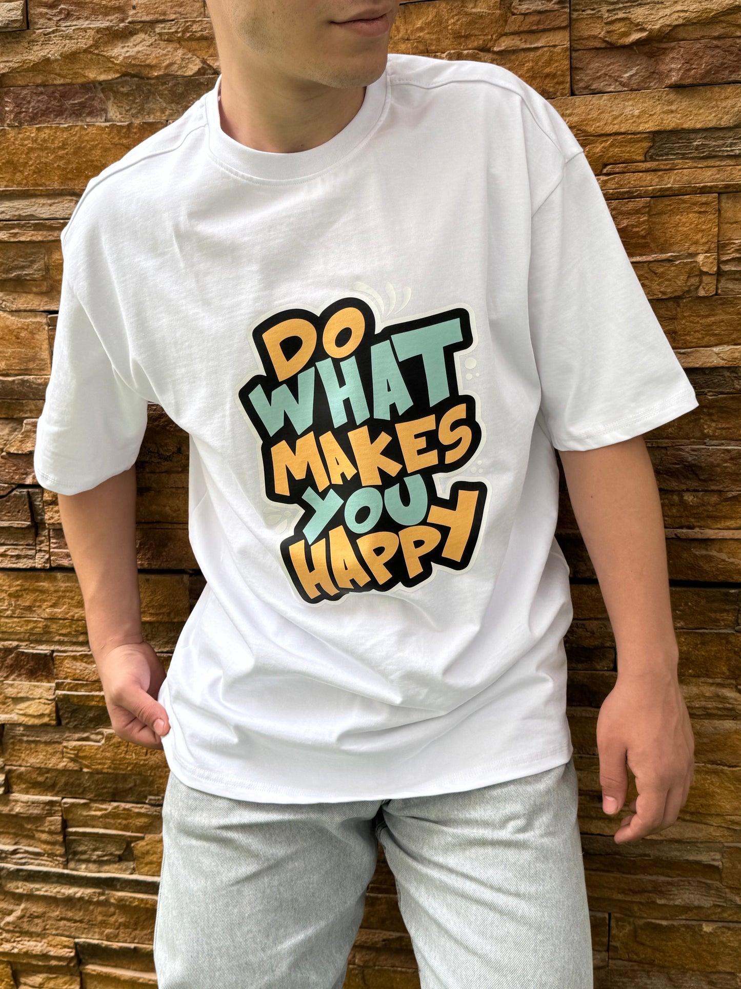 T-shirt “Do what makes you happy” Bolivar Oversize